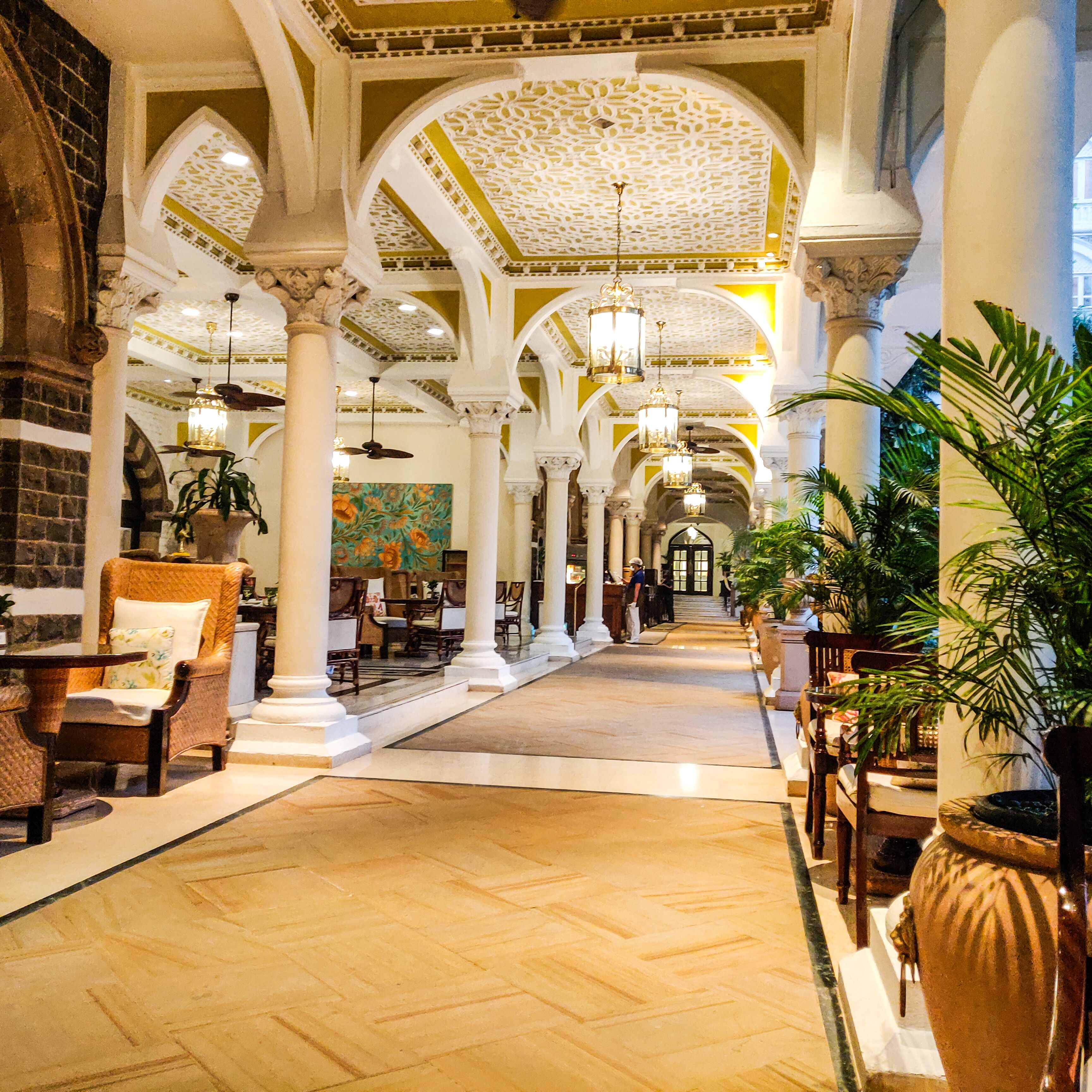 Mumbai India,Apollo Bandar Colaba Taj Mahal Palace hotel interior